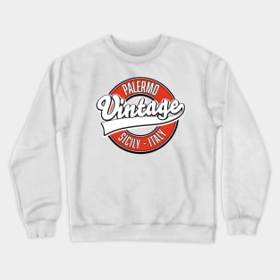 Palermo Sicily Italy vintage style logo Crewneck Sweatshirt